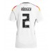 Maillot de foot Allemagne Antonio Rudiger #2 Domicile vêtements Femmes Europe 2024 Manches Courtes